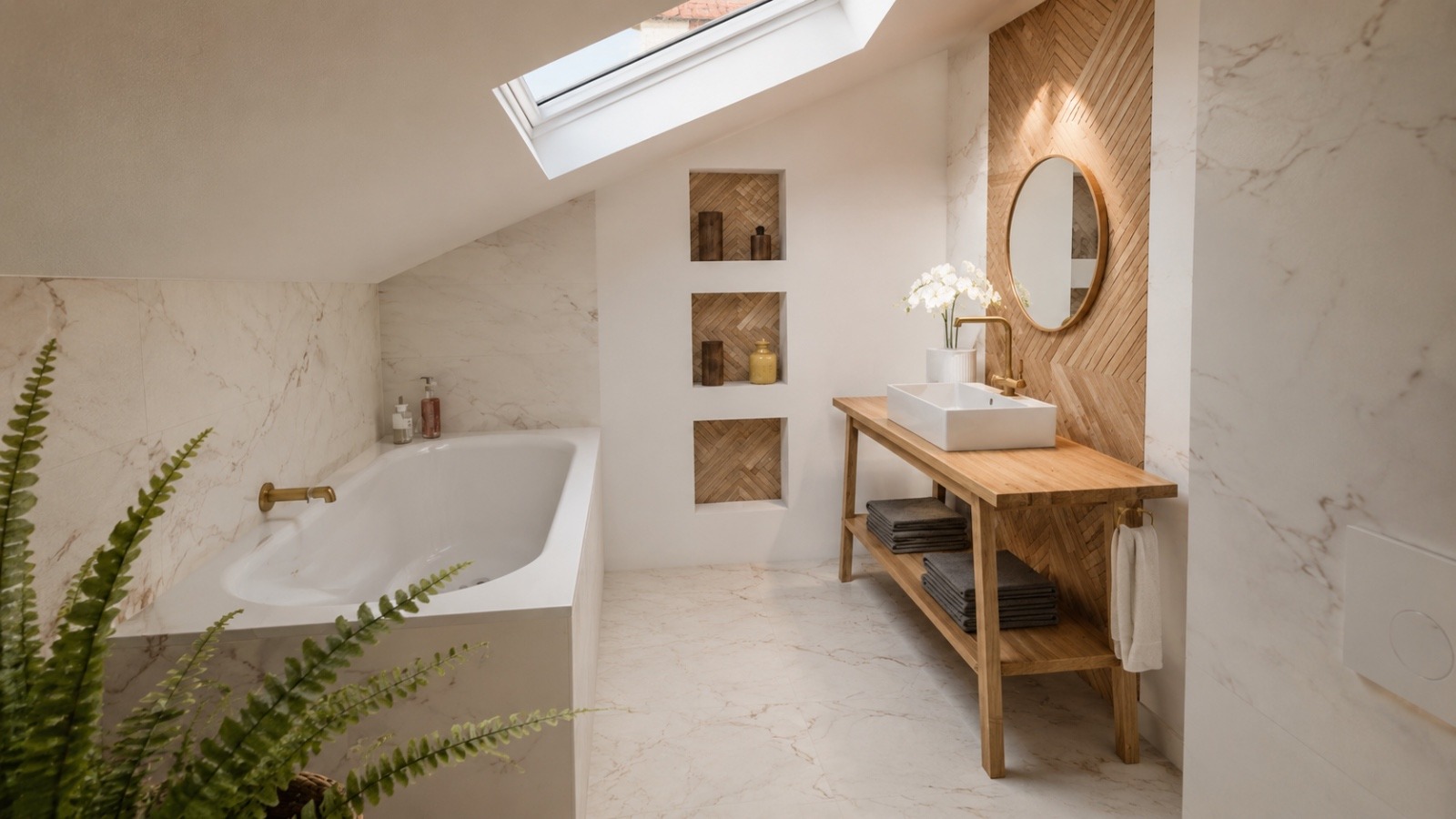 Aménagement de combles - salle de bain